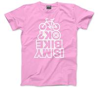 HotScamp is My Bike OK? - Kids T-Shirt - Cyclist Biker Bicycle 9-11 Years Pink