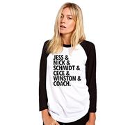 HotScamp Jess Nick Schmidt Women's Baseball Top - White/Black Small