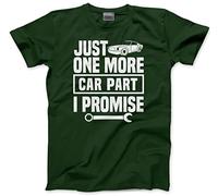 HotScamp Just One More Car I Promise - Mens Unisex T-Shirt - Funny Car Enthusiast XL Bottle Green