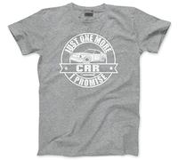 HotScamp Just One More Car I Promise - Mens Unisex T-Shirt - Funny Car Enthusiast XL Grey