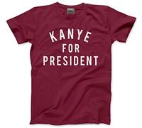 HotScamp Kanye for President Men's Unisex T-Shirt - Maroon X-Large