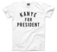 HotScamp Kanye for President Men's Unisex T-Shirt - White Large