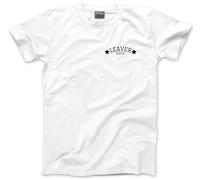 HotScamp Leaver 2025 Pocket Design - Unisex Kids Teens and Adults T-Shirt - Class of Leaving School Gift Good Luck 7-8 Years White