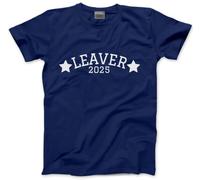 HotScamp Leaver 2025 - Unisex Kids Teens and Adults T-Shirt - Class of Leaving School Gift Good Luck 12-13 Years Navy