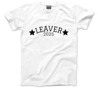 HotScamp Leaver 2025 - Unisex Kids Teens and Adults T-Shirt - Class of Leaving School Gift Good Luck M White