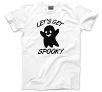 HotScamp Lets Get Spooky - Kids T-Shirt - Halloween Party Scary 9-11 Years White