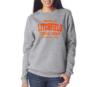 HotScamp Litchfield Federal Prison Orange Women's Sweatshirt - Heather Grey Small