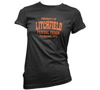 HotScamp Litchfield Federal Prison Orange Women's T-Shirt - Black 14
