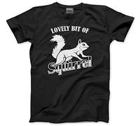 HotScamp Lovely bit of Squirrel Men's Unisex T-Shirt - Black Medium