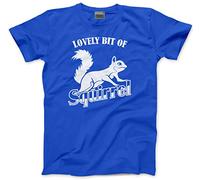 HotScamp Lovely bit of Squirrel Men's Unisex T-Shirt - Blue Small
