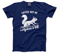 HotScamp Lovely bit of Squirrel Men's Unisex T-Shirt - Navy Medium