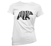 HotScamp Mama Bear - Womens T-Shirt - Mothers Day Mum Mama Mummy 8 White