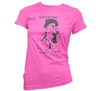 HotScamp Migration is not a Crime Banksy Women's T-Shirt - Pink 12
