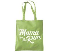 HotScamp Mum on the Run - Tote Shopping Bag - Mum Mummy Mama One size kiwi green