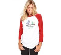 HotScamp MummySaurus Normal Mummy But Rawr-Some - Womens Baseball Top - Mother's Day Mum Mama Mummy M White/red