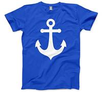 HotScamp Nautical Anchor Kids T-Shirt - Blue 12-13 Years