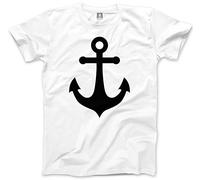 HotScamp Nautical Anchor Kids T-Shirt - White 7-8 Years
