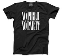 HotScamp No Pirlo No Party Men's Unisex T-Shirt - Black Large