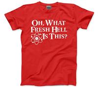 HotScamp Oh What Fresh Hell is This Men's Unisex T-Shirt - red X-Large