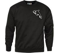 HotScamp ORCA Killer Whale Men's Sweatshirt - Black X-Large