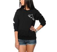 HotScamp ORCA Killer Whale Women's Sweatshirt - Black Small