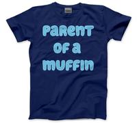 HotScamp Parent of a Muffin - Unisex T-Shirt Funny Top for Dads Mums Grandparent Birthday Christmas Heeler Dog 3XL Navy