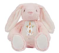 HotScamp Personalised Easter Bunny with Name - Happy 1st Easter 2026 Cross Egg Sunday Christian Jesus - Soft Toy for Baby, Toddler, Child, Kids, Babies Spring Time - Pin Bunny