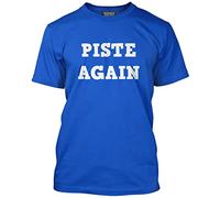 HotScamp Piste Again Men's Unisex T-Shirt - Blue X-Large