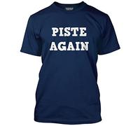 HotScamp Piste Again Men's Unisex T-Shirt - Navy Medium