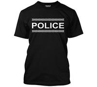 HotScamp Police - Mens Unisex T-Shirt Black 3X-Large