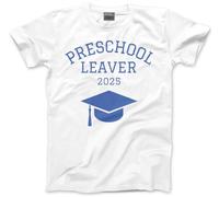 HotScamp Preschool Leaver 2025 T-Shirts Blue Design - Kids T-Shirt - Nursery Preschool Leaving 2-3 Years White