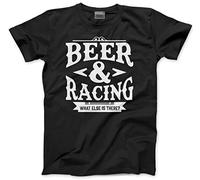 HotScamp Racing & Beer What Else is There Men's Unisex T-Shirt - Black Large