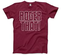 HotScamp Roger That Men's Unisex T-Shirt - Maroon X-Small