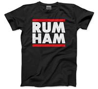 HotScamp Rum Ham - Mens and Youth Unisex T-Shirt - Funny TV Show Series Band Sunny 3XL Black