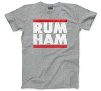 HotScamp Rum Ham - Mens and Youth Unisex T-Shirt - Funny TV Show Series Band Sunny XL Grey