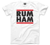 HotScamp Rum Ham - Mens and Youth Unisex T-Shirt - Funny TV Show Series Band Sunny XXL White