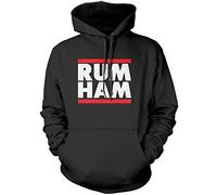 HotScamp Rum Ham - Unisex Hoodie - Funny TV Show Series Band Sunny XL Black