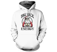 HotScamp Santa Big Nick Energy Colour PrintRetro Funny Christmas Xmas Hoodie Hooded Sweatshirt Jumper Adult Christmas Top Offensive Joke Humor