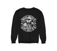 HotScamp Skeleton Christmas Jumper for Adults - Dead Inside But Jolly AF Sweatshirt Swearing Rude Xmas for Men & Women Dark Humour Office Party Secret Santa Outfit Festive Sassy Slogan