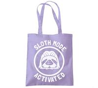 HotScamp Sloth Mode Activated - Tote Shopping Bag - One size lavender purple