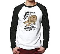 HotScamp Soft Wookie Men's Baseball Top - White/Black Large