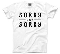 HotScamp Sorry Not Sorry Kids T-Shirt - White 12-13 Years