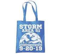 HotScamp Storm Area 51 Survivor Tote Bag - cornflower blue One Size