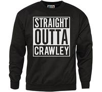 HotScamp Straight Outta Crawley Men's Sweatshirt - Black Large