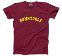 HotScamp Sunnydale Tshirt Unisex T-Shirt - Vampire Slayer TV 90s 00s Costume Retro - XS Maroon