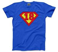 HotScamp Super 18 18th Birthday Men's Unisex T-Shirt - Blue Small