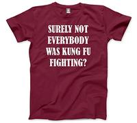 HotScamp Surely Not Everyone was Kung Fu Fighting? Men's Unisex T-Shirt - Maroon Medium