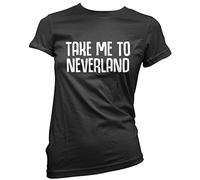 HotScamp Take Me to Neverland Women's T-Shirt - Black 12