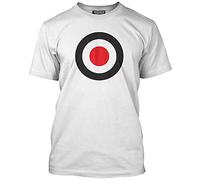 HotScamp Target Mod Rocker Men's Unisex T-Shirt - White Small