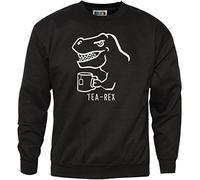 HotScamp Tea Rex Men's Sweatshirt - Black Small
